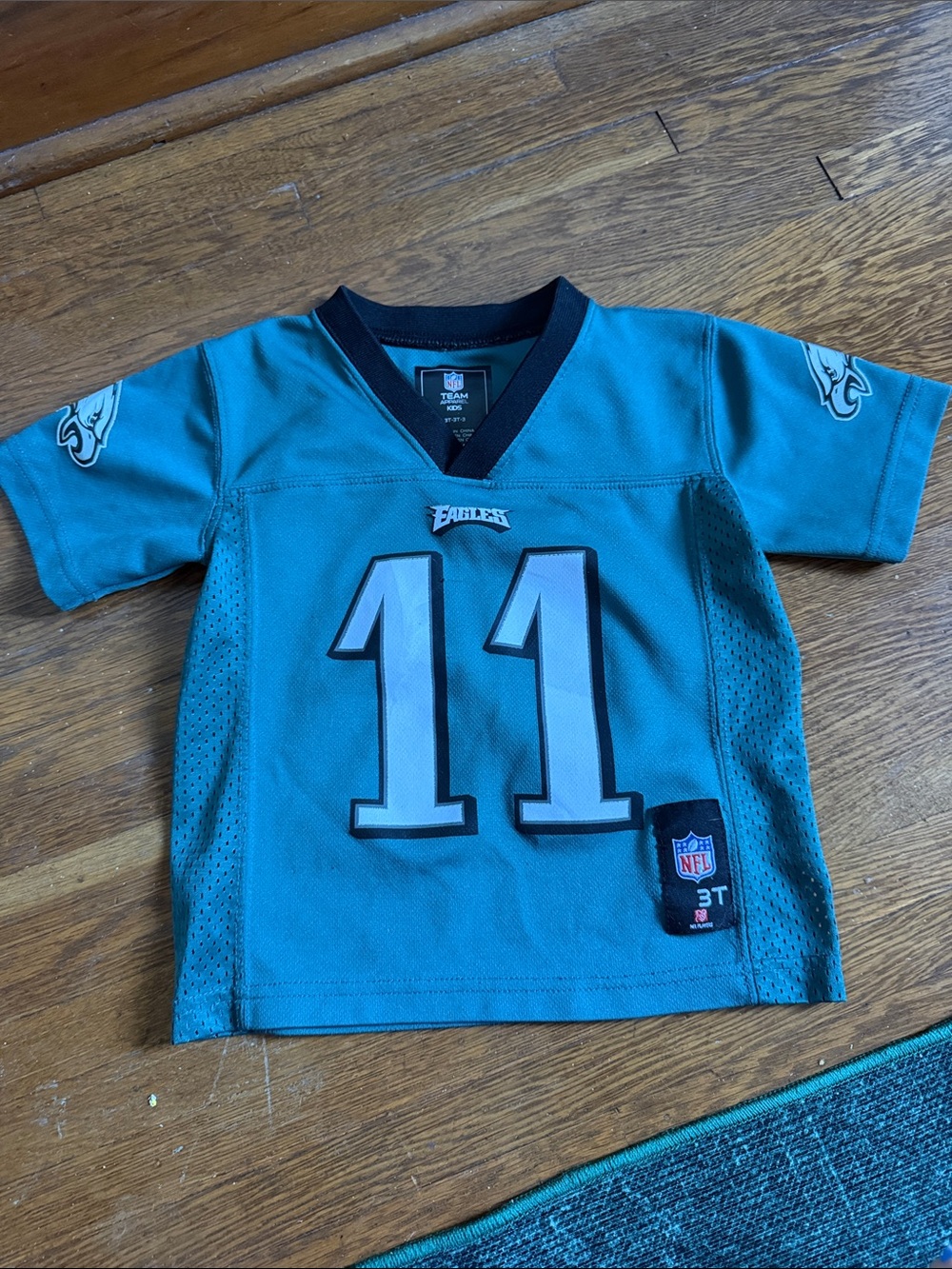 NFL Philadelphia Eagles Teal Kids Football Jersey #11